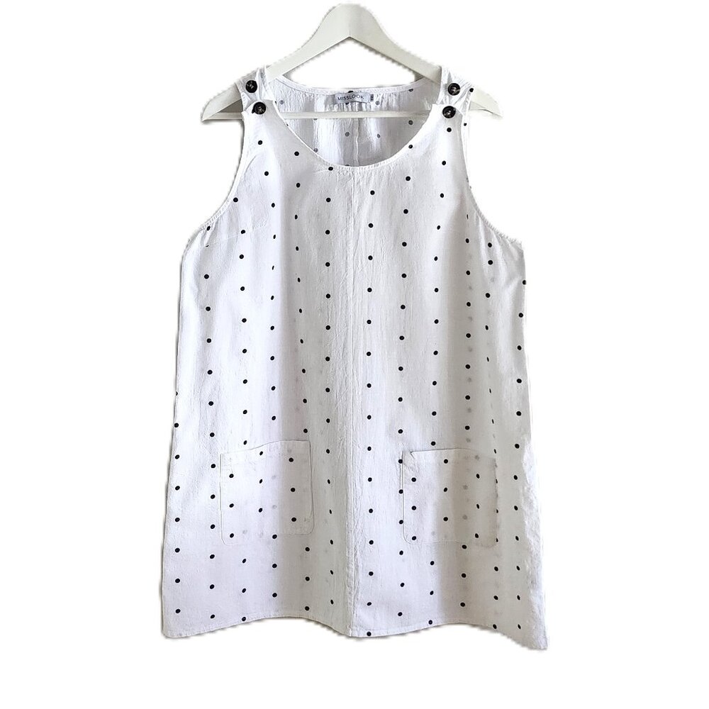 Misslook 100% cotton polka dot jumper dress